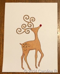 Reindeer 3x4 card