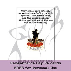 Remembrance Day Cards 2014